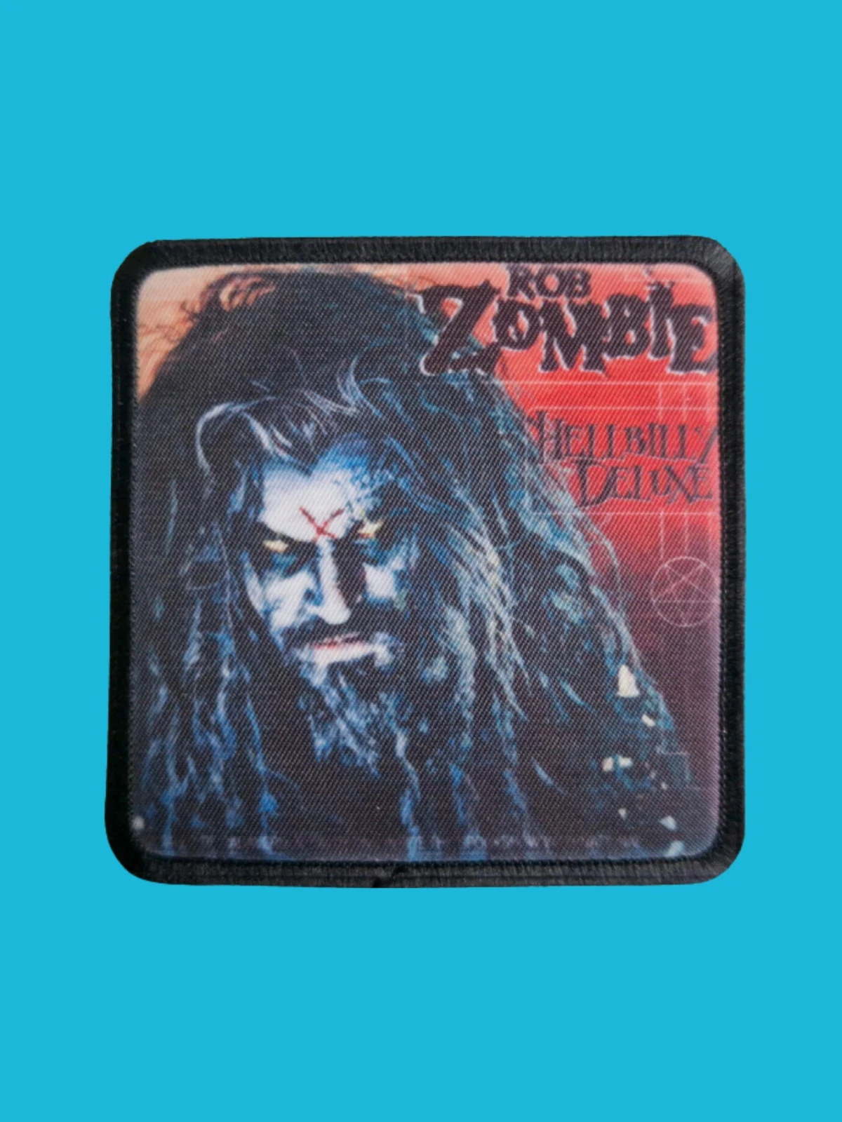 Patch Rob Zombie - Hellbilly Deluxe - Imprimé - Carré de 7,5 x 7,5 centimètres